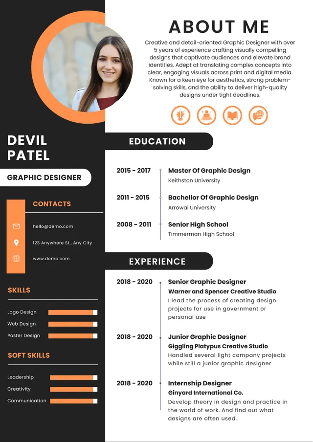 Naukri-Ready Professional resume template preview